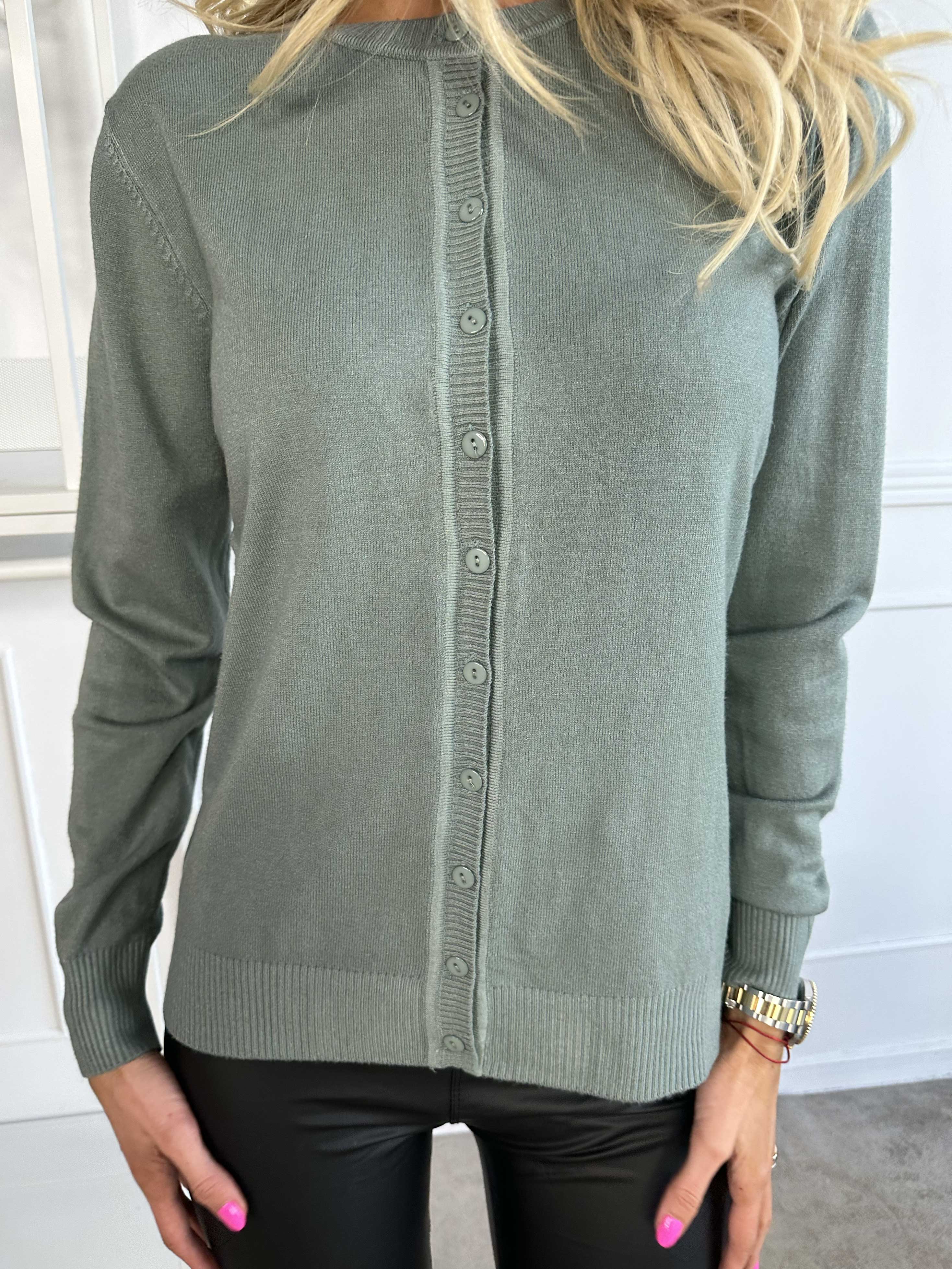 Fidan - Blød strikcardigan i viskose og bomuld